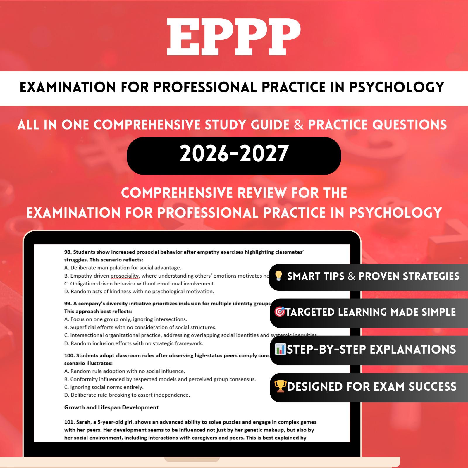 Epp Quick Reference Guide Eppp Study Guide 2026 | Eppp Test | Eppp Flashcards | Eppp Study ...