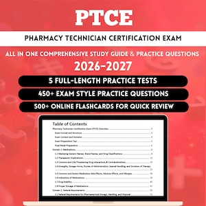 Ptce Study Guide 2026 | Ptce Exam | Pharmacy Technician Certification Exam | Pharmacy Technician | Ptce Practice Exam | Ptce | Ptce 2026