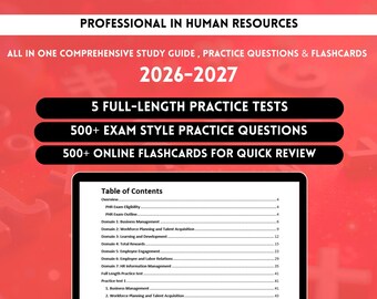 PHR Study Guide 2026 | Phr Exam | Phr Study | Professional in Human Resources | Phr Exam Prep | Phr Notes | Phr Review | Phr | Phr Test