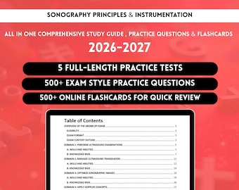 ARDMS SPI Study Guide 2026 | Ardms Spi Exam | Ardms Spi | Ardms Spi Exam Prep | Ardms Spi (Sonography Principles & Instrumentation) Exam