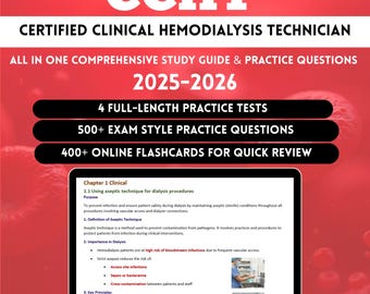 Ccht Study Guide 2026 | Ccht Exam | Hemodialysis | Dialysis Calculations | Ccht | Ccht Flashcards | Ccht Practice Test