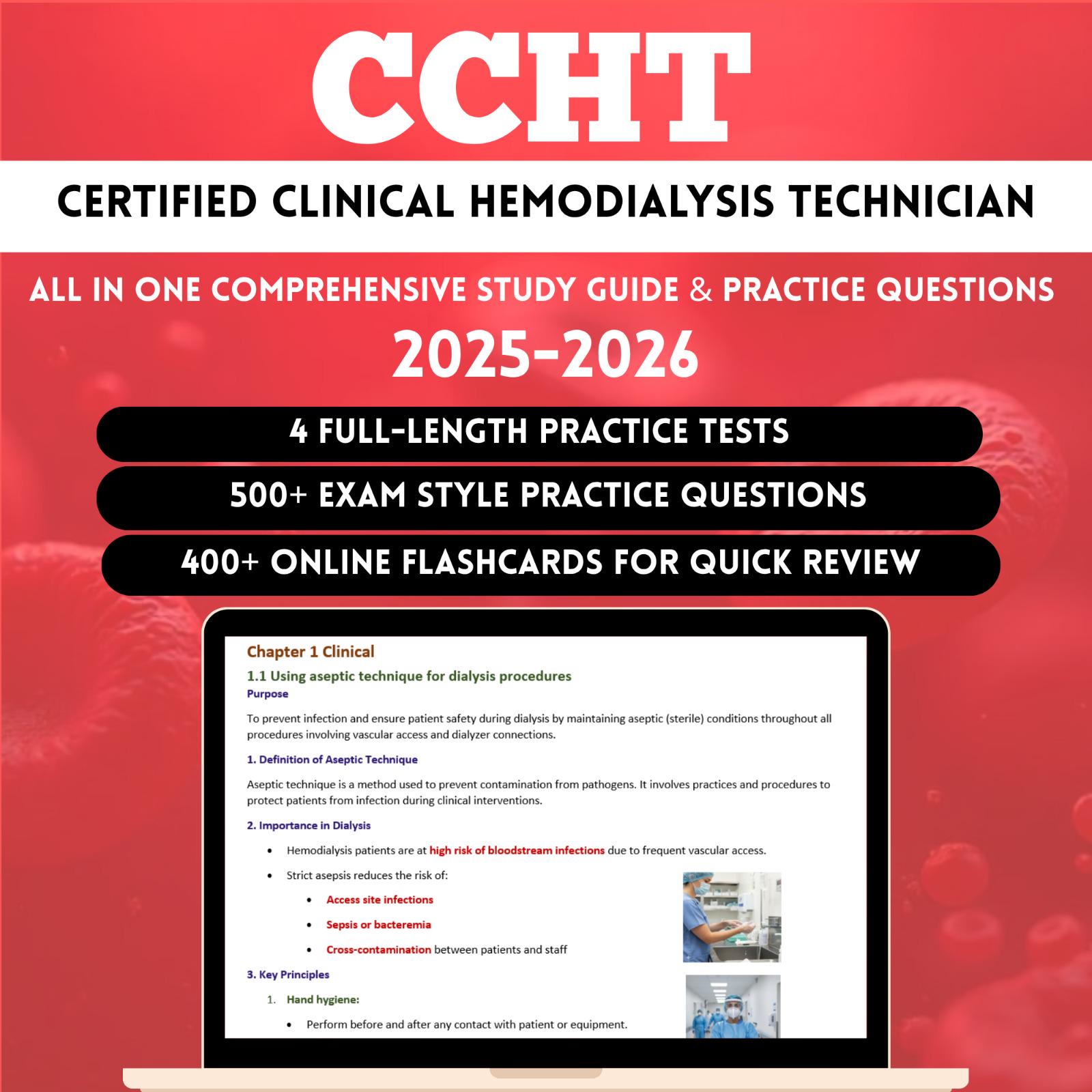 Ccht Study 2026 Hemodialysis Nurse Ccht Dialysis Hemodialysis Exam Ccht Exam Hemodialysis Hemodialysis Study Guide Ccht Prep
