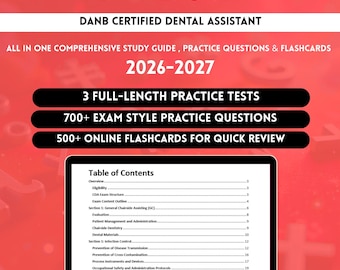 DANB CDA Study Guide 2026 | Danb Cda Exam | Danb Cda | Danb Cda (Certified Dental Assistant) Exam | Cda Exam | Cda Study Guide | Cda