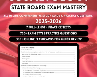 Cosmetology Study Guide 2026 | Cosmetology Exam | State Board Cosmetology Test | Cosmetology Student | Cosmetology Help | Cosmetology