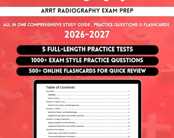 Radiography Study Guide 2026 | Radiography Exam | Radiography Study | Radiography Prep | Radiography Practice | Radiography Flashcards