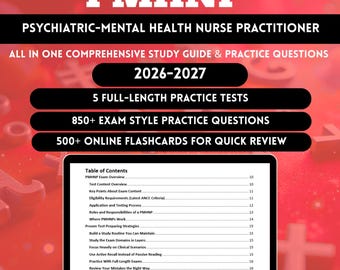 Pmhnp Study Guide 2026 | Pmhnp Exam | Pmhnp Students | Pmh np Mega Bundle | Psychopharmacology Medication Tables | Pmhnp Flashcards
