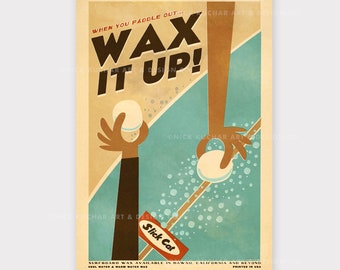 Wax it Up - 12x18 Hawaii Travel Print