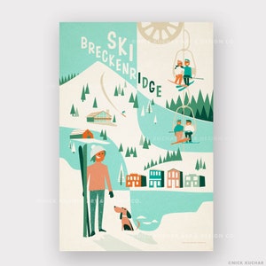 Breckenridge, Colorado - 12x18 Reisedruck