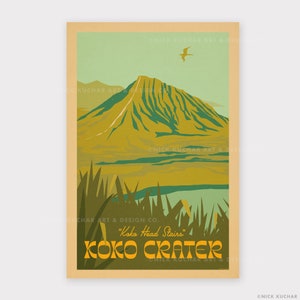 Koko Crater, Oahu - 12x18 Hawaii Travel Print