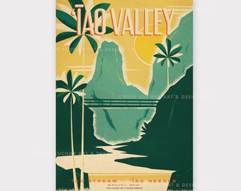 Iao Valley - 12x18 Hawaii Travel Print