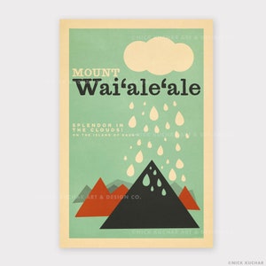 Mount Waialeale, Kauai - 12x18 Hawaii Travel Print