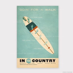 Goin&#39; for a Walk - 12x18 Hawaii Travel Print