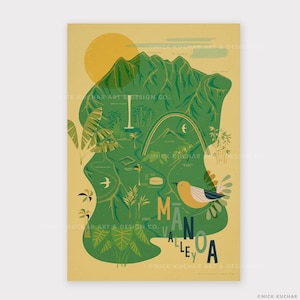Manoa Valley - 12x18 Hawaii Reisprint