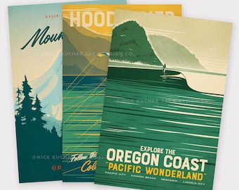 Outdoor Oregon Series  - 12x18 Travel Prints
