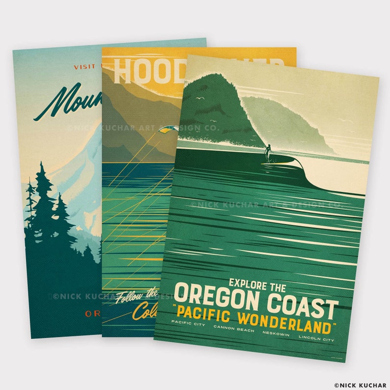 Outdoor Oregon Series 12x18 Travel Prints image 1