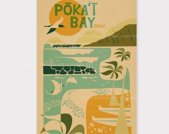 Pokai Bay - 12x18 Hawaii Travel Imprimer