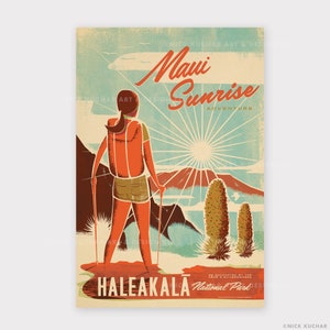 Haleakala Crater - 12x18 Hawaii Travel Print
