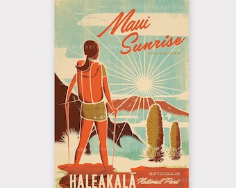 Haleakala Krater - 12x18 Hawaii Reisedruck