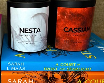 Set de velas Nesta + Cassian: Velas de soja inspiradas en ACOTAR