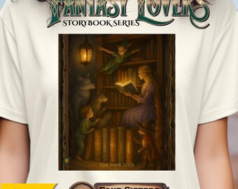 Fantasy-T-shirt - verhalenboekenserie - The Book Club