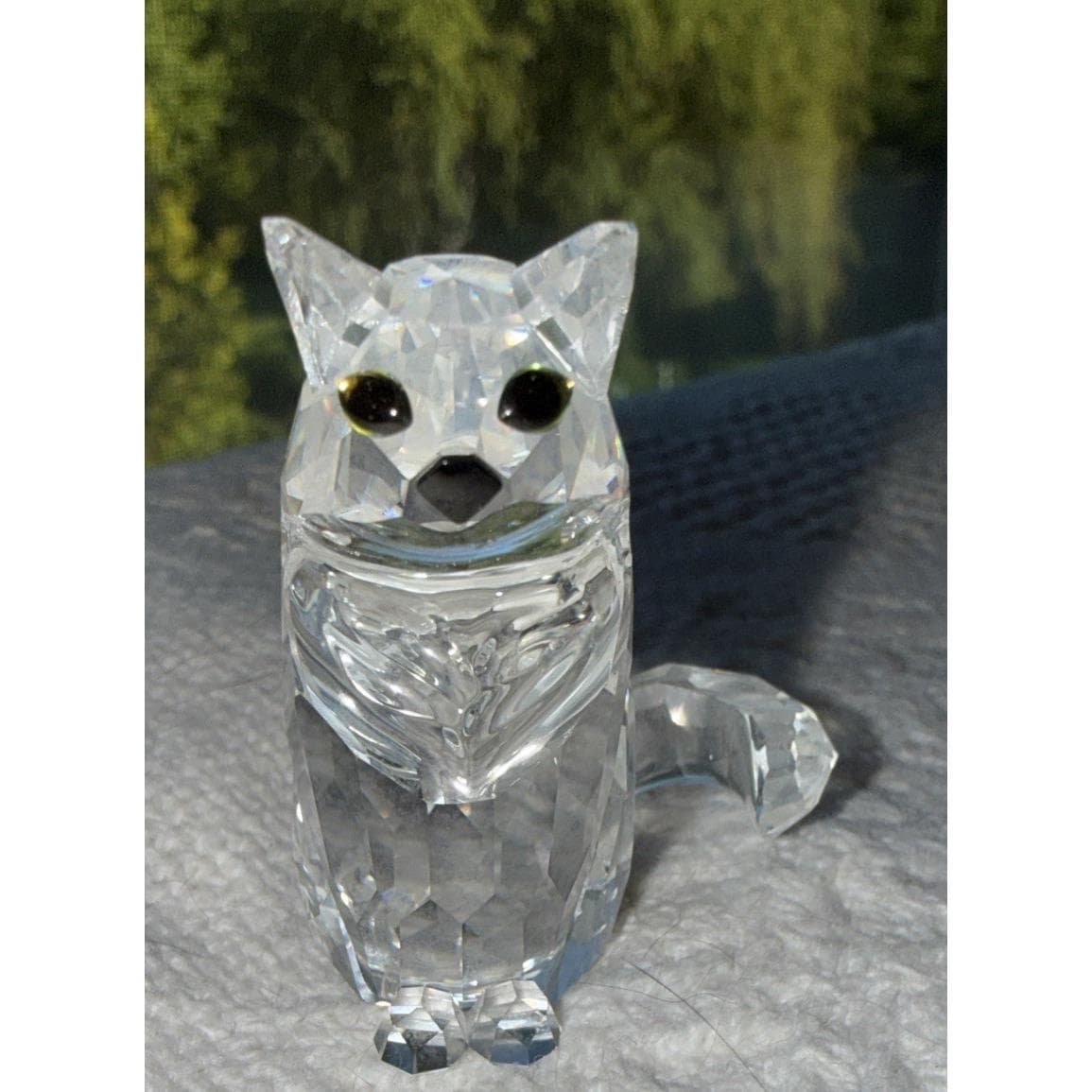 【希少】旧SWAROVSKI クリスタルラウンドカット置物 30% Pbo スワロフスキー SWAROVSKI クリスタルフィギュア KRISベア Forget-me