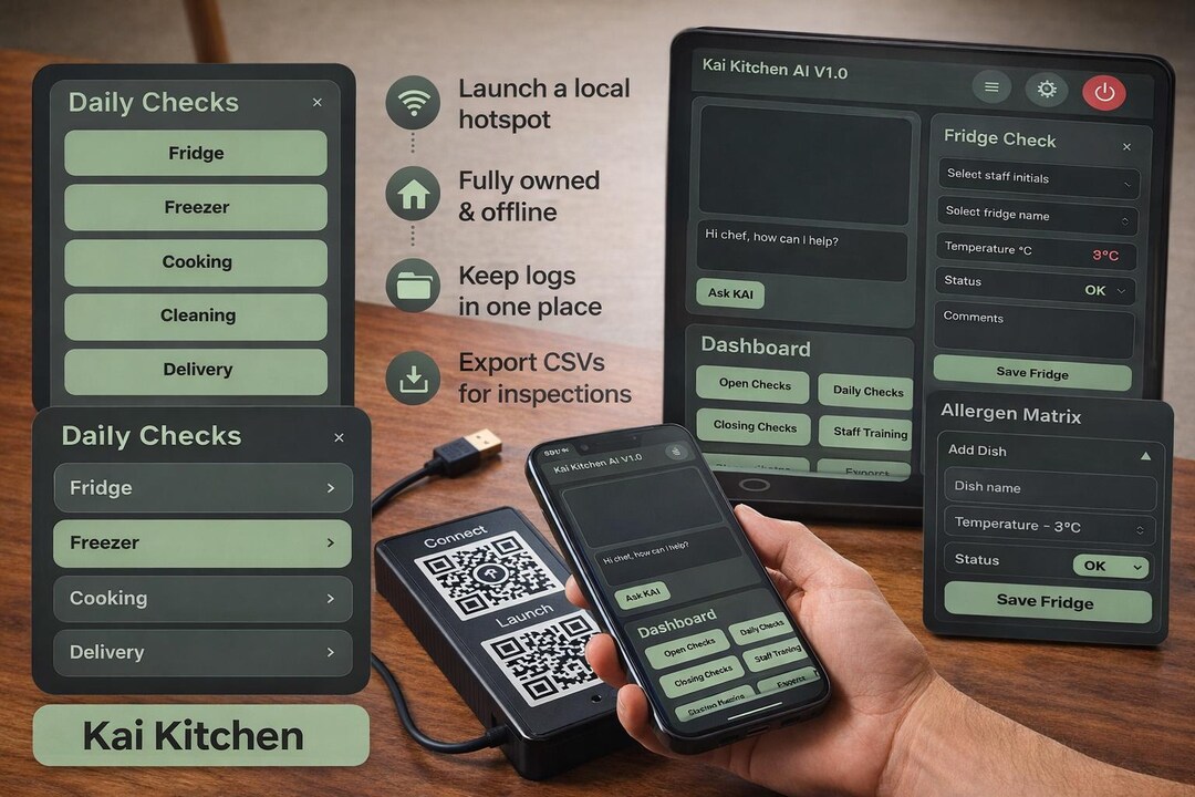 Kai Kitchen AI V1.0 Seguridad alimentaria digital - Etsy España