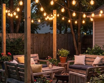 Balcony String Lights | Small Patio Lighting | Waterproof Globe Lights Apartment Outdoor Decor