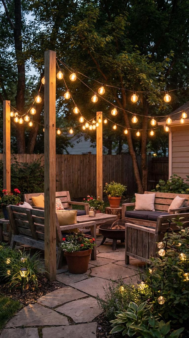 String Light Small Base Balcony String Lights | Small Patio Lighting | Waterproof Globe Lights ...