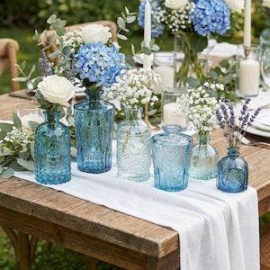Vintage Blue Vase - Etsy