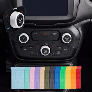 FürJeep Renegade - Knob Press-Fit Covers 2018-2023 | 3er Set Knäufe von 19 Farben