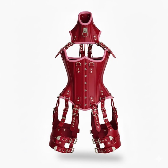 Gothic Leather Harness Corset: Steampunk Festival Bodysuit - Etsy