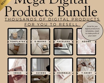 Digital Product Bundle: Resell rights, eBooks, Planners, Reels (Digital Download)