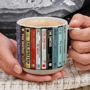 Taza de The Smiths, Taza de otoño, Cinta de casete de The Smiths, Colección de casetes, Taza de café Casseete, Taza de cerámica retro, Regalo para mamá, Regalo para amigas
