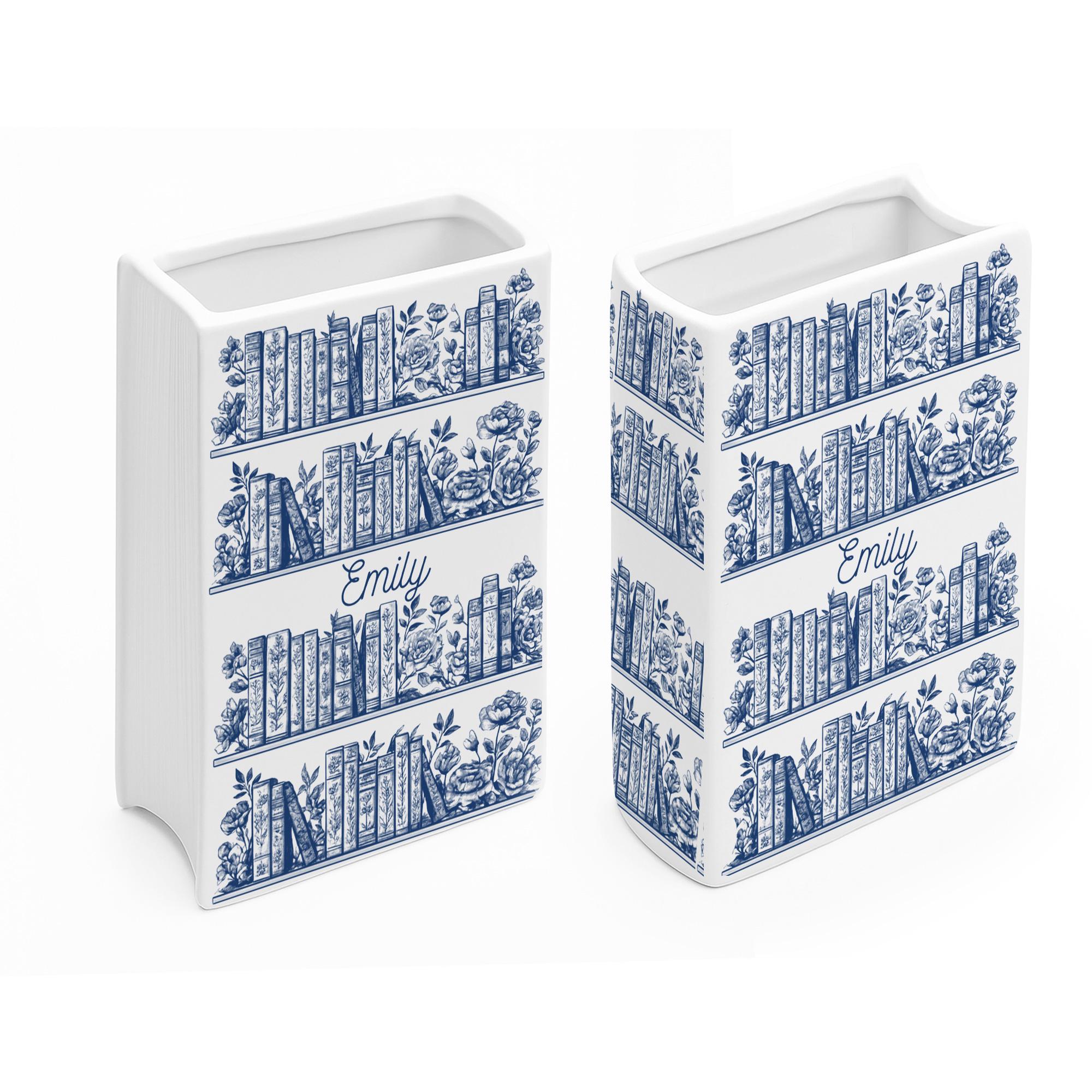 Book Themed Vase, Book Shape Vases, Plant Holder Floral Vase, Book ...