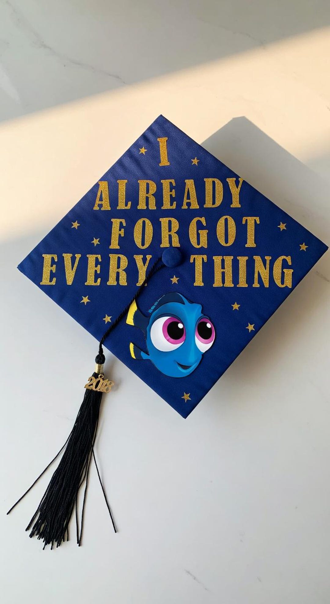Dory Graduation Cap Topper, I Already Forgot Everything Funny Grad Cap ...