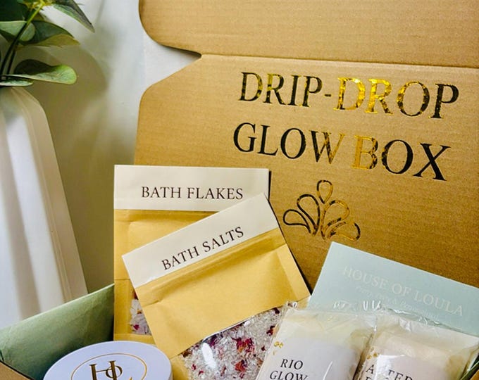 Luxury Self Care Gift Set: Handmade Candle, Wax Melts & Rose Bath Salts