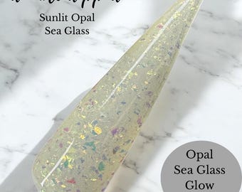 Sunlit Opal Sea Glass - Opal Flake Dip Powder
