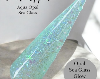 Aqua Opal Sea Glass - Opal Flake Dip Powder