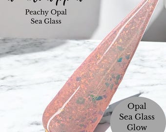 Peachy Opal Sea Glass - Opal Flake Dip Powder