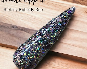 Chameleon and Holographic Flake Dip Powder "Bibbidy Bobbidy Boo"