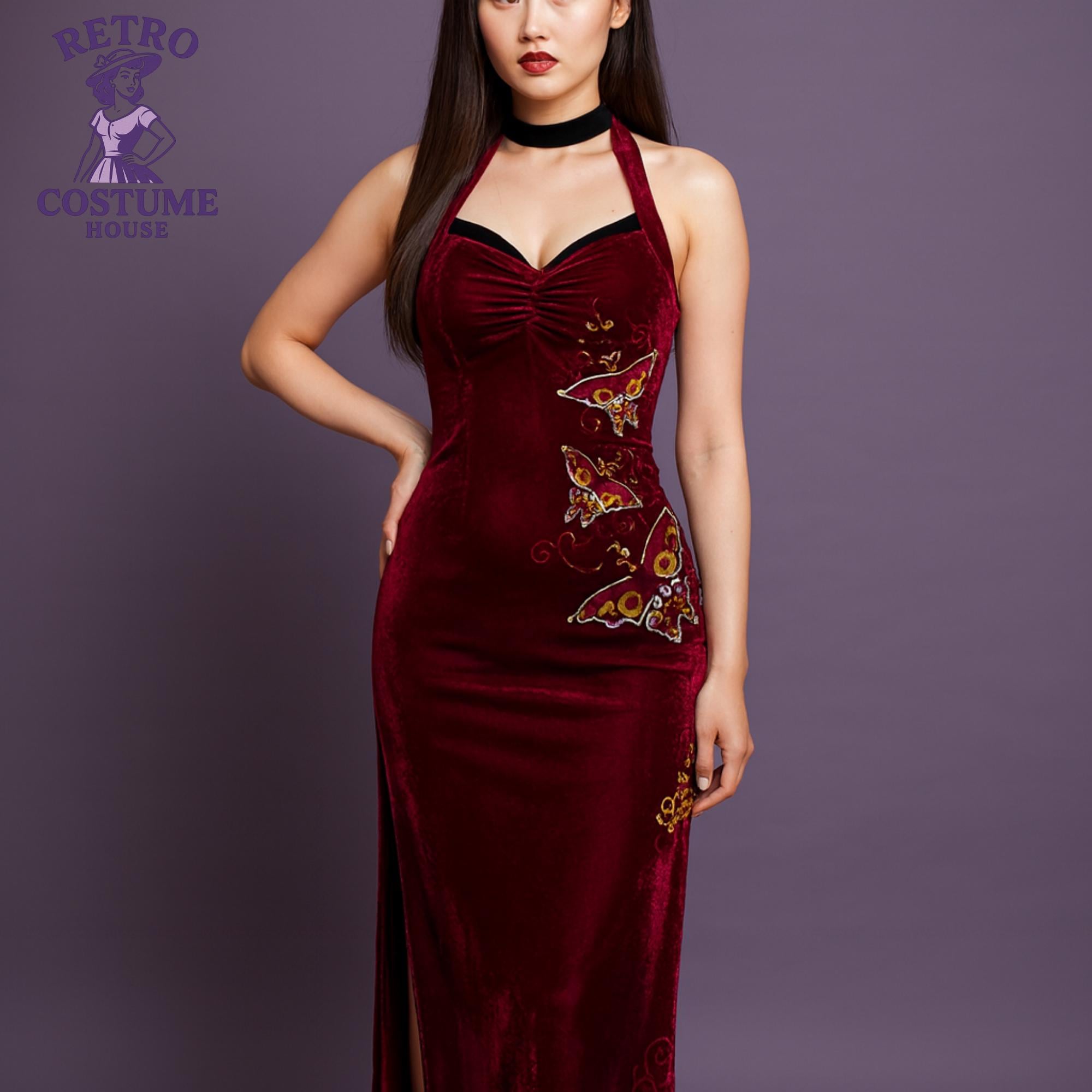 burgundy witch dress Black Corset asymmetric sleeveless fairy witch dress