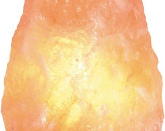 Lámpara de sal natural del Himalaya (3-5 kg): auténtica lámpara de roca de cristal