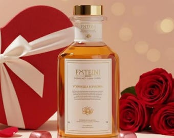Valentines Oud Reed Diffuser Geschenk Flasche Badezimmer Duft Diffuser Duftöl Glas Dekoration Schlafzimmer Duft-Stick Sammlung Erdiges Holz
