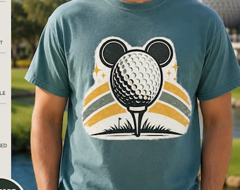Funny Epcot Golf Ball Shirt, Mickey Golf Tee, Disney Dad Shirt, Golf Lover Gift, Vintage Disney Style Tee, Family Vacation Shirt