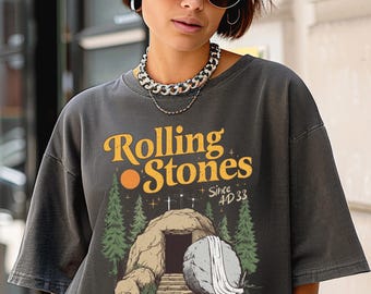 Rolling Christian T-Shirt, Trendy Stones Easter Clothing, Jesus Christ Shirt, Gift For Christian,