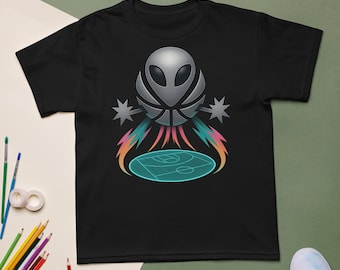 T-shirt de basket-ball Alien pour jeune : t-shirt San Antonio UFO Graphic