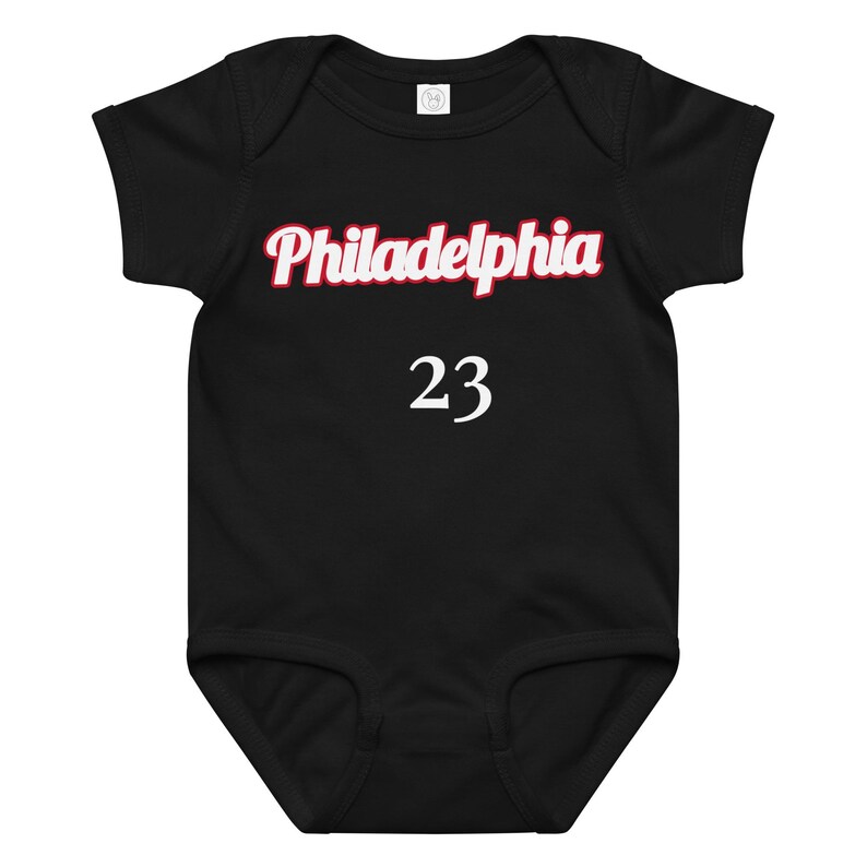 Custom Philadelphia Baby Onesie, Personalized Baby Outfit, LeBABY Baby Bodysuit, Custom Name Baby Jersey, Basketball Baby Gift
