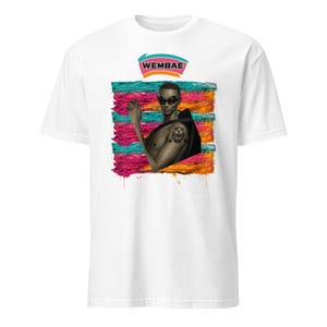 Wembae ULTRACOOL Alien-tröja, Spurs Alien-tröja, Wembalien-inspirerad tröja, San Antonio baskettröja, Fiesta Colors Graphic-tröja