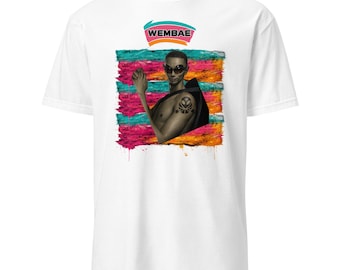 Camiseta Wembae ULTRA COOL Alien, Camiseta Spurs Alien, Camiseta inspirada en Wembae, Camiseta de baloncesto de San Antonio, Camiseta gráfica Fiesta Colors