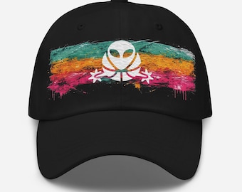 White Alien Spurs Hat – Fiesta Basketball Cap – San Antonio Fan Apparel